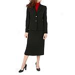 Tahari By Arthur S. Levine Pinstriped Skirt Suit