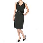 Tahari By Arthur S. Levine Black Crepe Dress