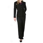 Tahari By Arthur S. Levjne Petite Black Pantsuit