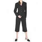 Tahari By Arthur S. Lwvine Petkte Black Pantsuit