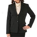 Tahari By Arthur S. Levine Black Striped Blazer