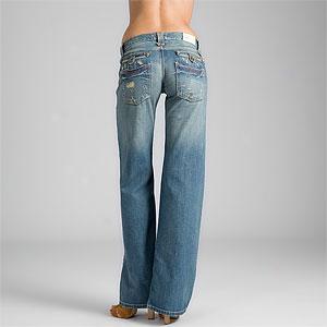 Taverniti Hendrix Denim Patch Wide Leg Jean