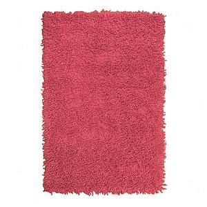 Tye Rug Market Eye Shag Fuschia & Orange Wool Rug