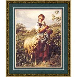 The Shepherdess Framed Print