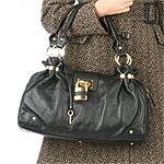 Tiffany & Fred Slouch Satchel With Lock