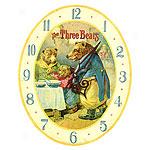 Timeworks Storytime 3 Bears Childrens Wall Clock