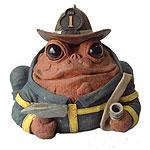 Toad Hollow Large Fireman Toad - Coffee