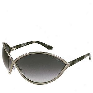 Tom Fprd Womens Jasmine Metal Oval Sunglasses