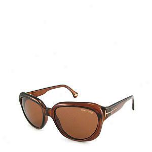Tom Ford Womens Tf0068 Plastic Sunglasses