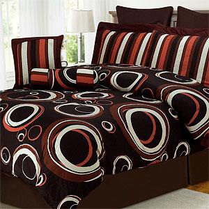 Torino Brown Cotton Comforter Set