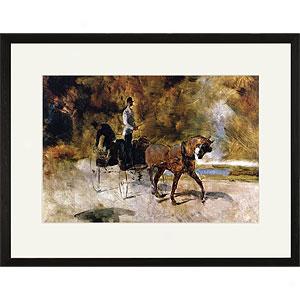 Touulouse-lautrec Ond Horse Carriage Framed Print