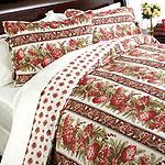 Tropicana Stripe Cotton Percale Duvet Cover Set