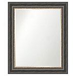 Tuscan Rustic Beveled Reflector With Wood Frame