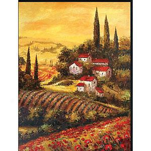 Tuscan Valley I Hand-painted Canvas Art