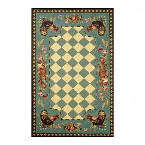 Tuscany Rooster Hand Tufted Wool Rug