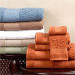 Tuscany Scroll Sculpted Towel 6pc Set