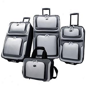 U.s. Traveler New Yorker 4pc Luggage Set