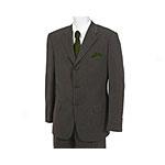 Valentino 3-button Solid Brown Wool Suit