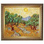 Van Gogh, Olive Trees With Yellow Sky