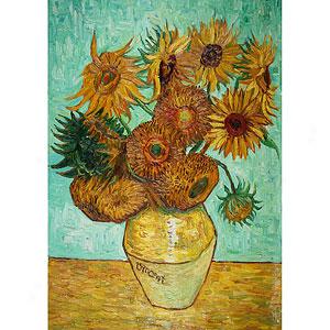 Van Gogh Sunflowers Oil Painting