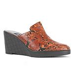 Vaneli Aba Btown Snake Husk Pattern Mule Wedges