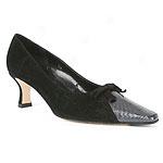 Vaneli Nediva Suede Pump With Leather Detail