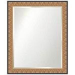 Venetian Beveled Mirror With Gold & Black Frame