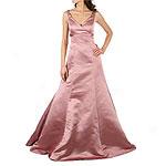 Vera Wang Mauve Satin Empire Ball Gown