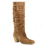 Via Spiga Bow Tan Suede Slouchy Knee Boot