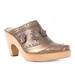 Via Spiga Flora Cut-out Leather Clogs With Studs