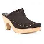 Via Spiga Forever Stjdded Suede Clog