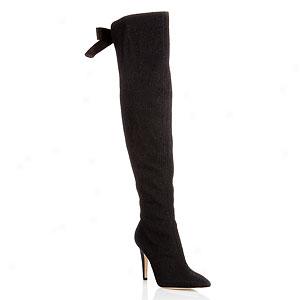 Via Spiga Maddy Lace Black Over-the-knee Boot