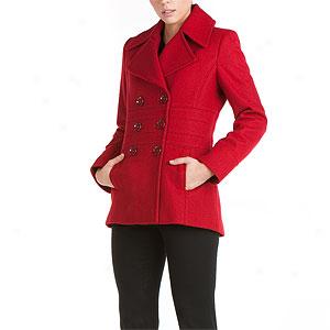 Via Spiga Red Peacoat