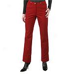 Votre Nom Twill Straight Leg Pant With Stretch