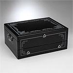 Wallace Black Baroque Flatware Chest With Drwaer