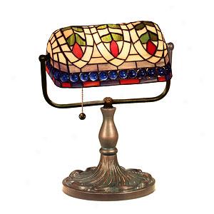 Warehouse Of Tiffany Banker Pedantic  Eyess Desk Lamp