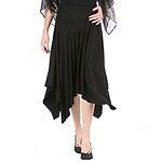 Wdny Black Modal Handkerchief Skirt