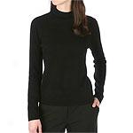 Wenfy B. Cashmere Long Sleeved Mockneck Sweater