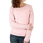 Wendy B. Pure Cashmere Ribbed Cable Join Sweater