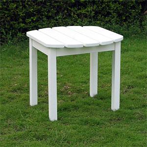 White Adirondack Sidetable