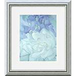 White Rose Upon Larkspur Ii, 1927 Framed Art Print