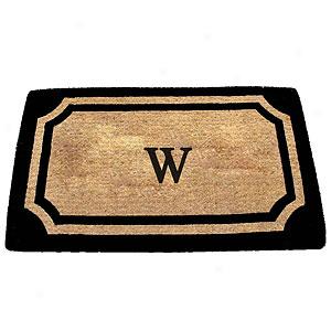 Wilkinson Black Monogrammed W Doormat