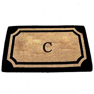 Wilkinson Black Monogrammed C Doormat