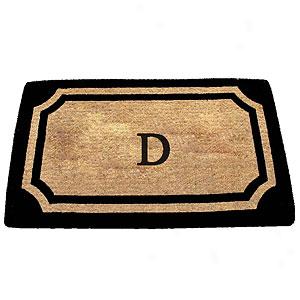 Wilkinson Black Monogrammed D Doormat