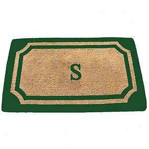 Wilkinson Green Monogrammed S Doormat