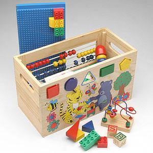 Wooden 8 In 1 Activity Trunk