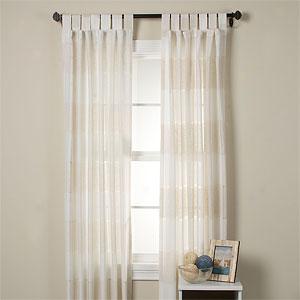 Worthington Linen Blend Set Of 2 Window Panels