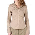 Yuka Stretch Cotton Button-down Shirt With Studs