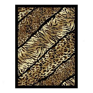 Zebra Cheetah &L eopard Animal Print Rug