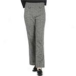 Zoe D Petite Tweed Bootcut Pants